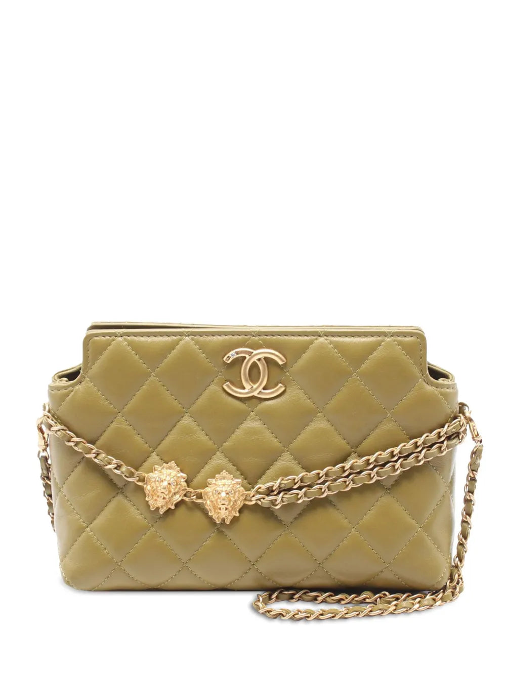 Pre-OwnedCHANEL Pre-Owned2021-2024 Quilted Lambskin Leo shoulder bag