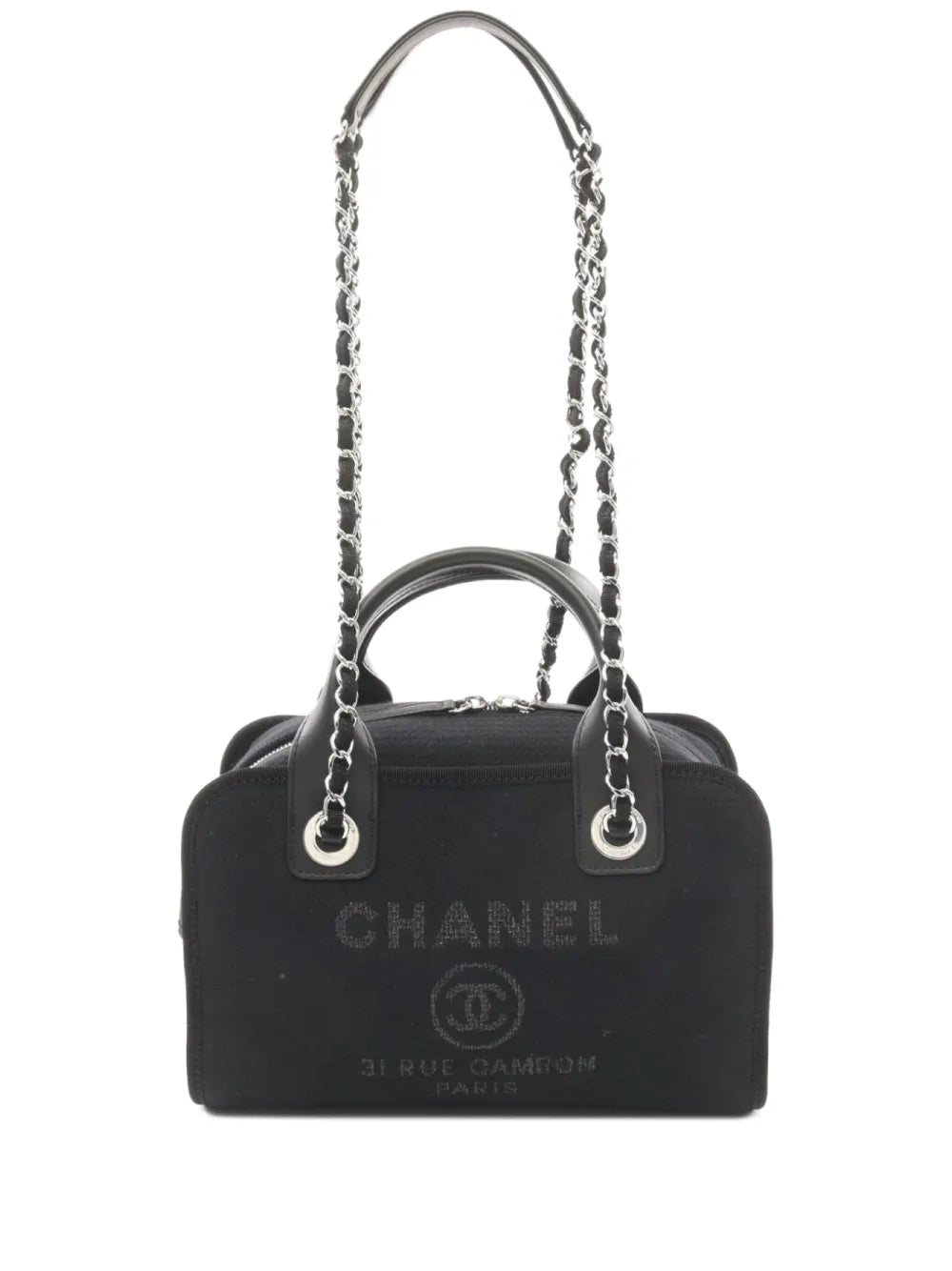 Pre-OwnedCHANEL Pre-Owned2021 Deauville Bowling shoulder bag