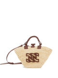 CasadeiPanara woven straw tote bag