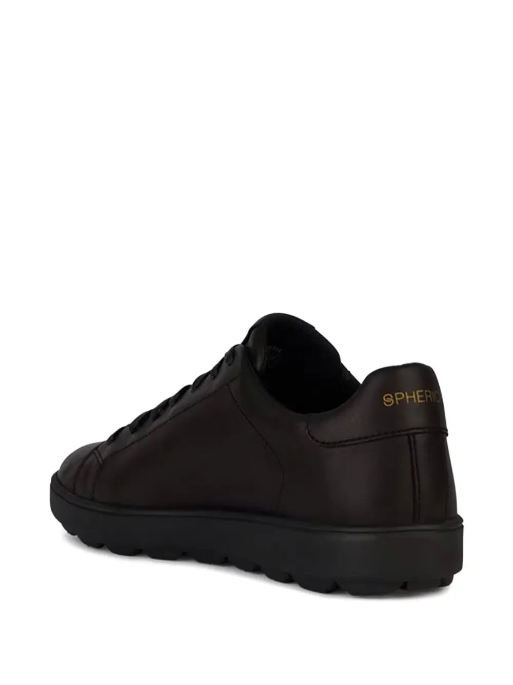 Geox Spherica Leather Lace-Up Sneakers