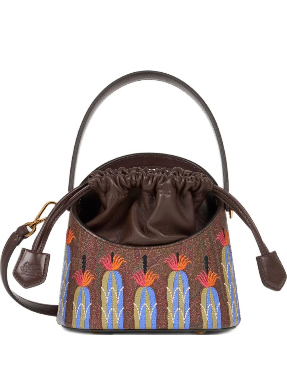 ETROx Agostino Iacurci small Saturno bucket bag