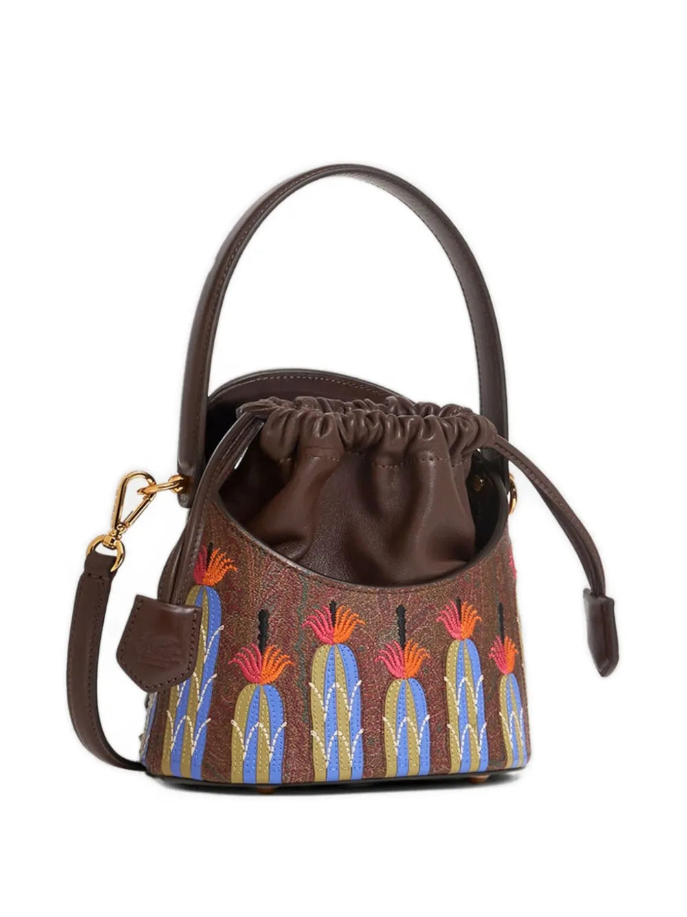 ETROx Agostino Iacurci small Saturno bucket bag