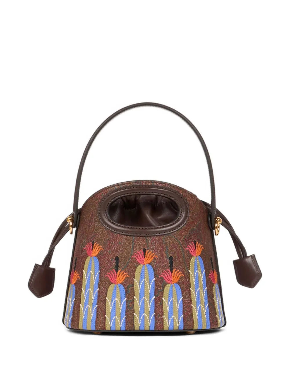 ETROx Agostino Iacurci small Saturno bucket bag