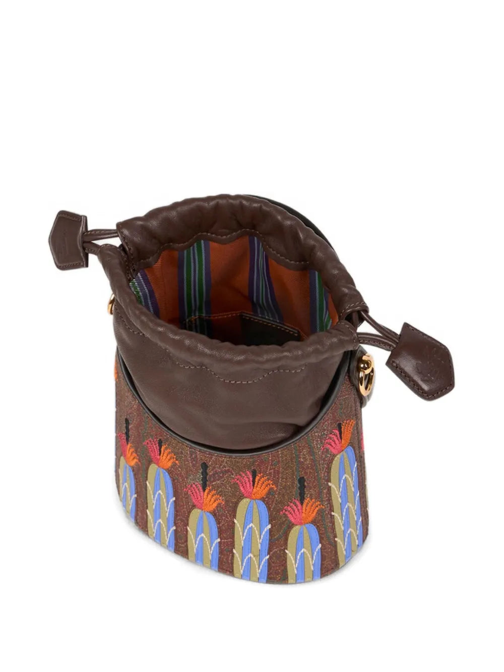 ETROx Agostino Iacurci small Saturno bucket bag