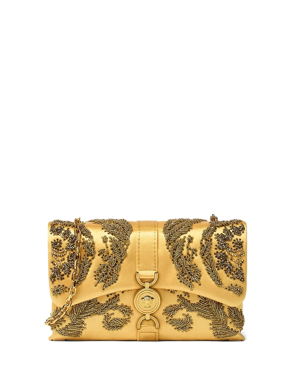 VersaceKleio bead-embellished clutch bag