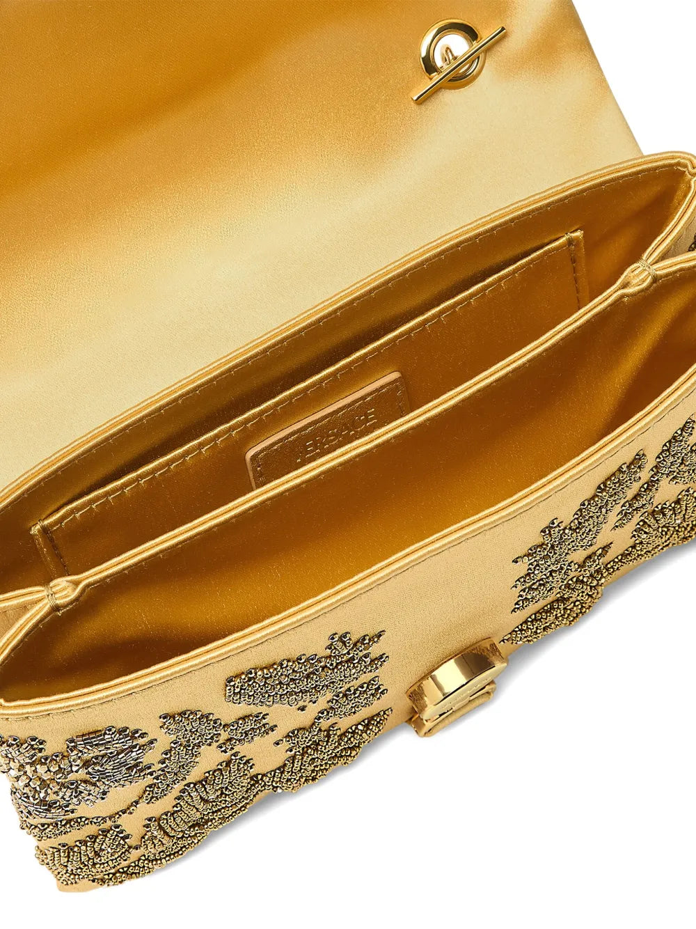 VersaceKleio bead-embellished clutch bag
