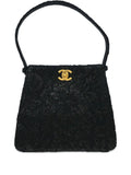 Pre-OwnedCHANEL Pre-Owned1998 Lace Double Sided Turn-lock tote bag