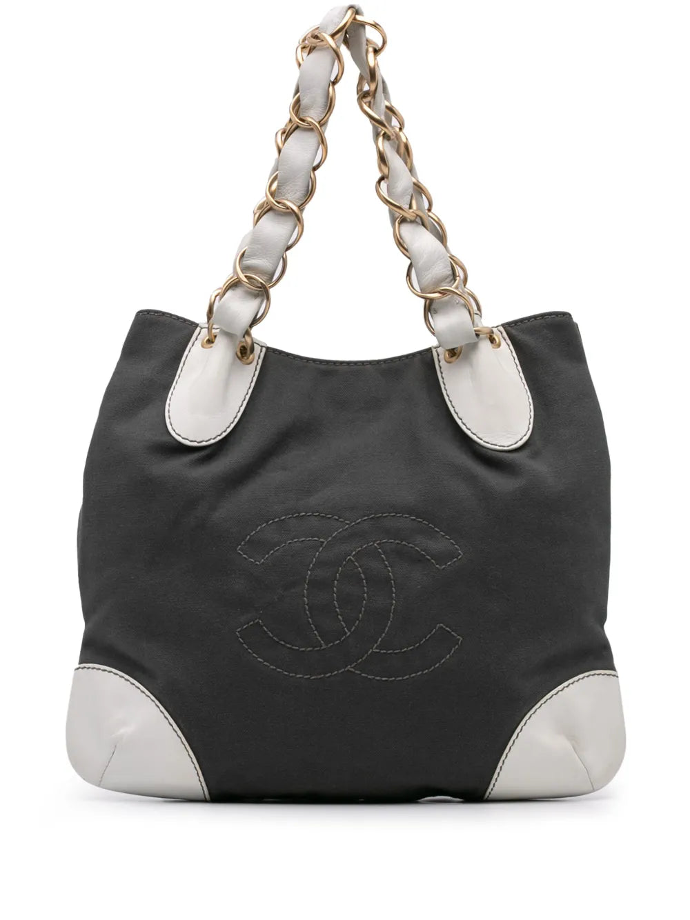 Pre-OwnedCHANEL Pre-Owned2003-2004 CC Canvas Olsen tote bag