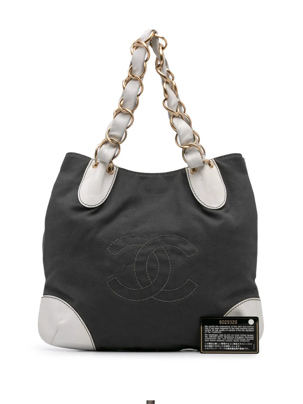 Pre-OwnedCHANEL Pre-Owned2003-2004 CC Canvas Olsen tote bag