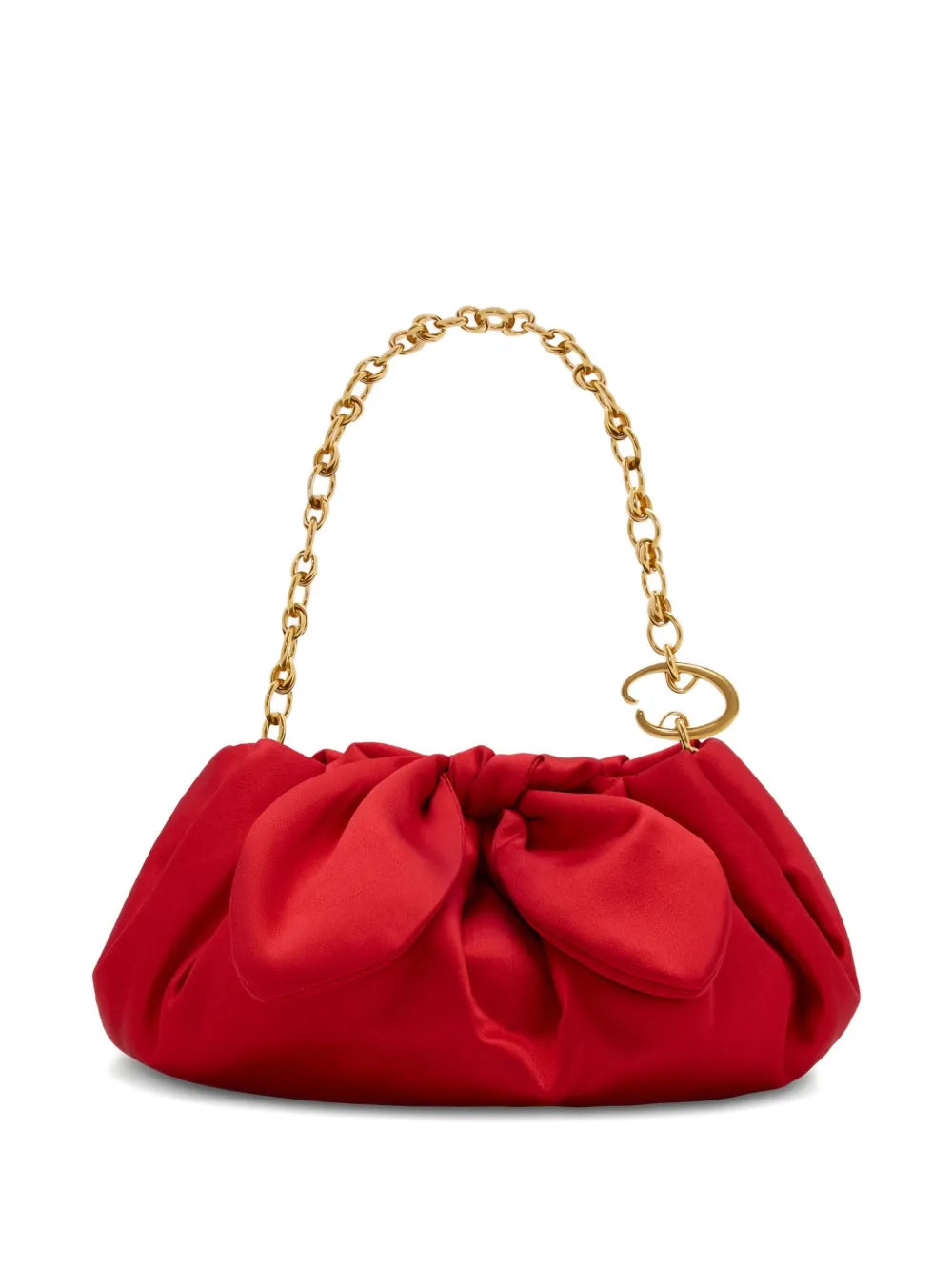 Oscar de la Rentasatin clutch bag