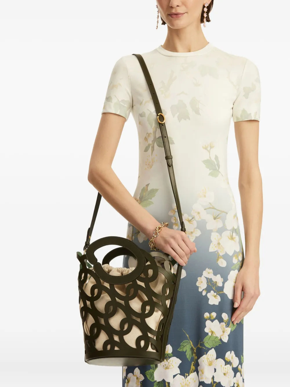 Oscar de la Rentaleather tote bag