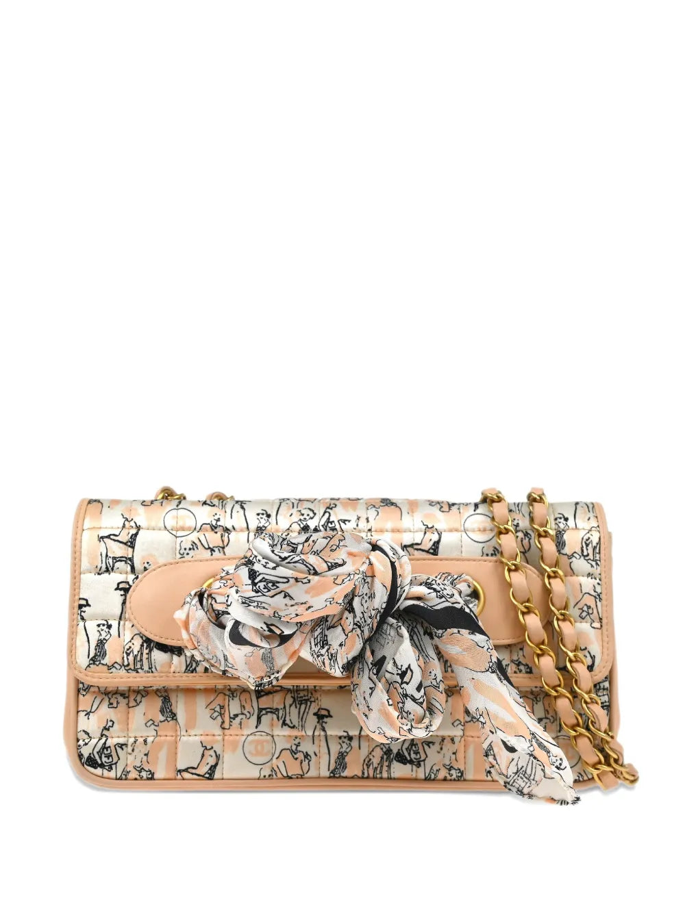 Pre-OwnedCHANEL Pre-Owned2003-2004 Satin Chain Shoulder Bag