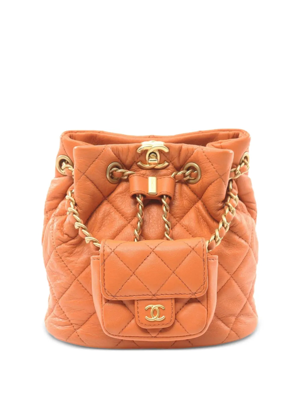 Pre-OwnedCHANEL Pre-Owned2021 interlocking CC-logo backpack