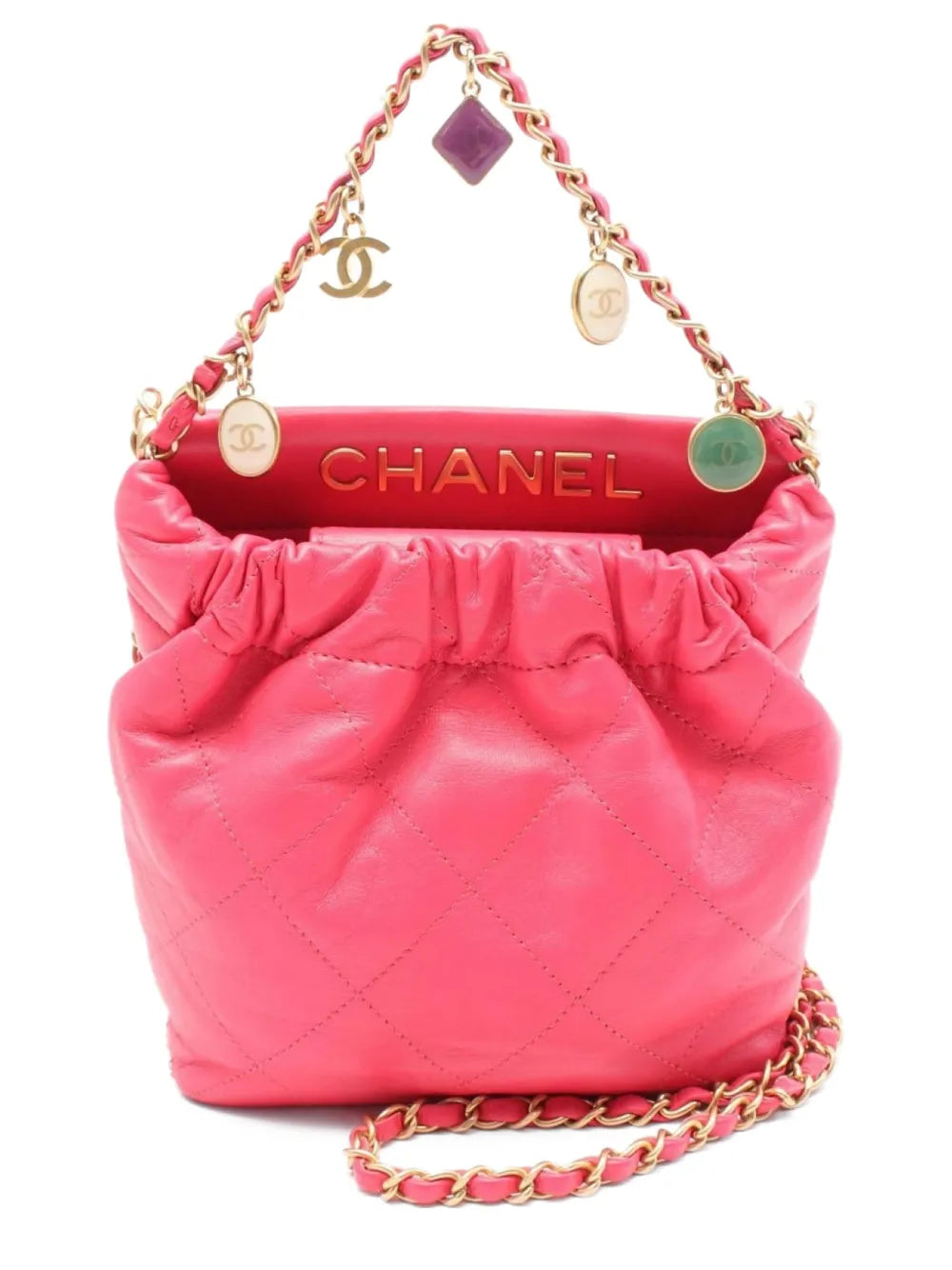 Pre-OwnedCHANEL Pre-Owned2021 Interlocking CC-charms shoulder bag