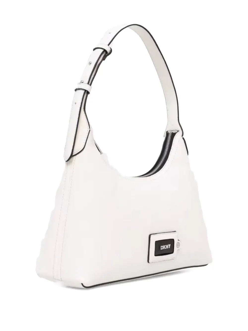 DKNYlogo-patch shoulder bag