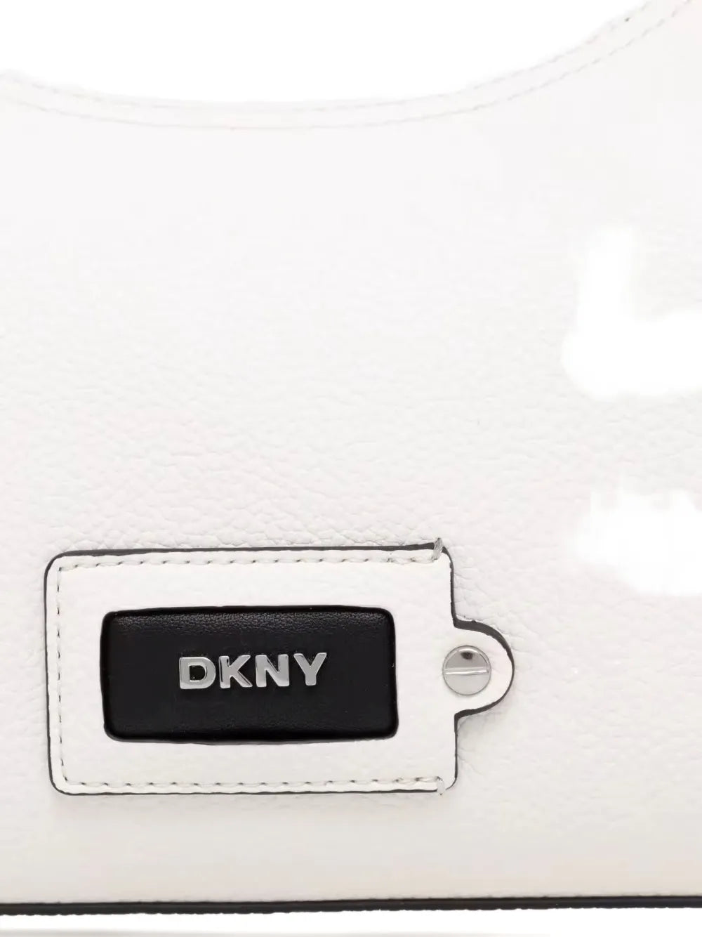 DKNYlogo-patch shoulder bag