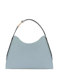 Furlacurved-handle leather shoulder bag