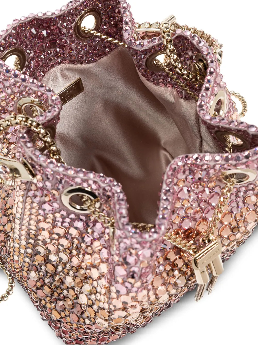 Jimmy ChooBon Bon crystal satin bag
