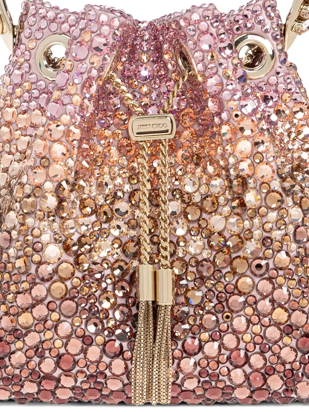 Jimmy ChooBon Bon crystal satin bag