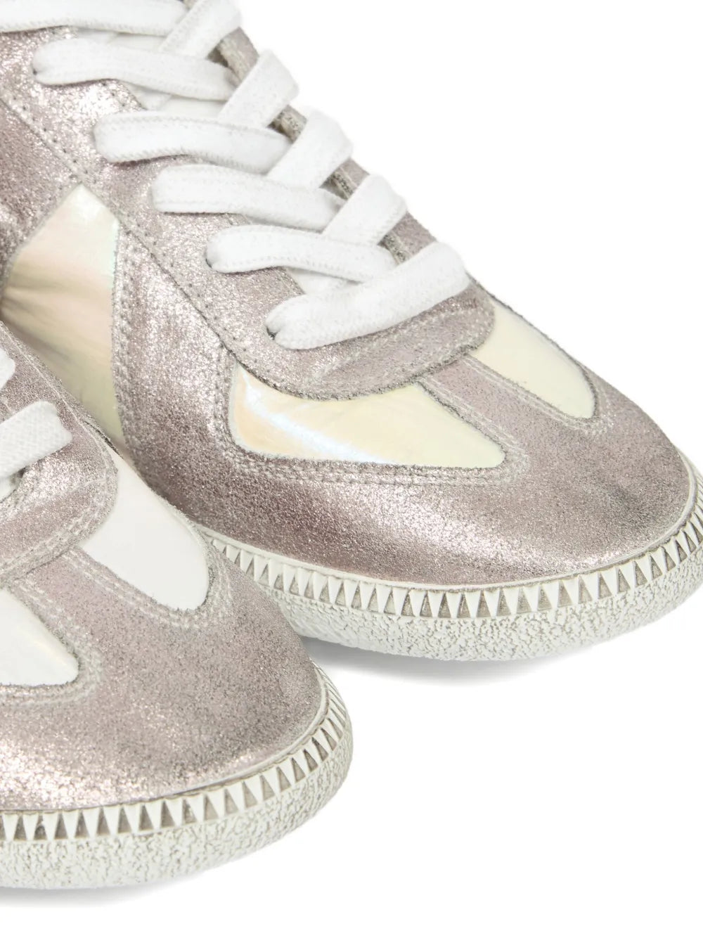 Maison Margiela Metallic Leather Sneakers