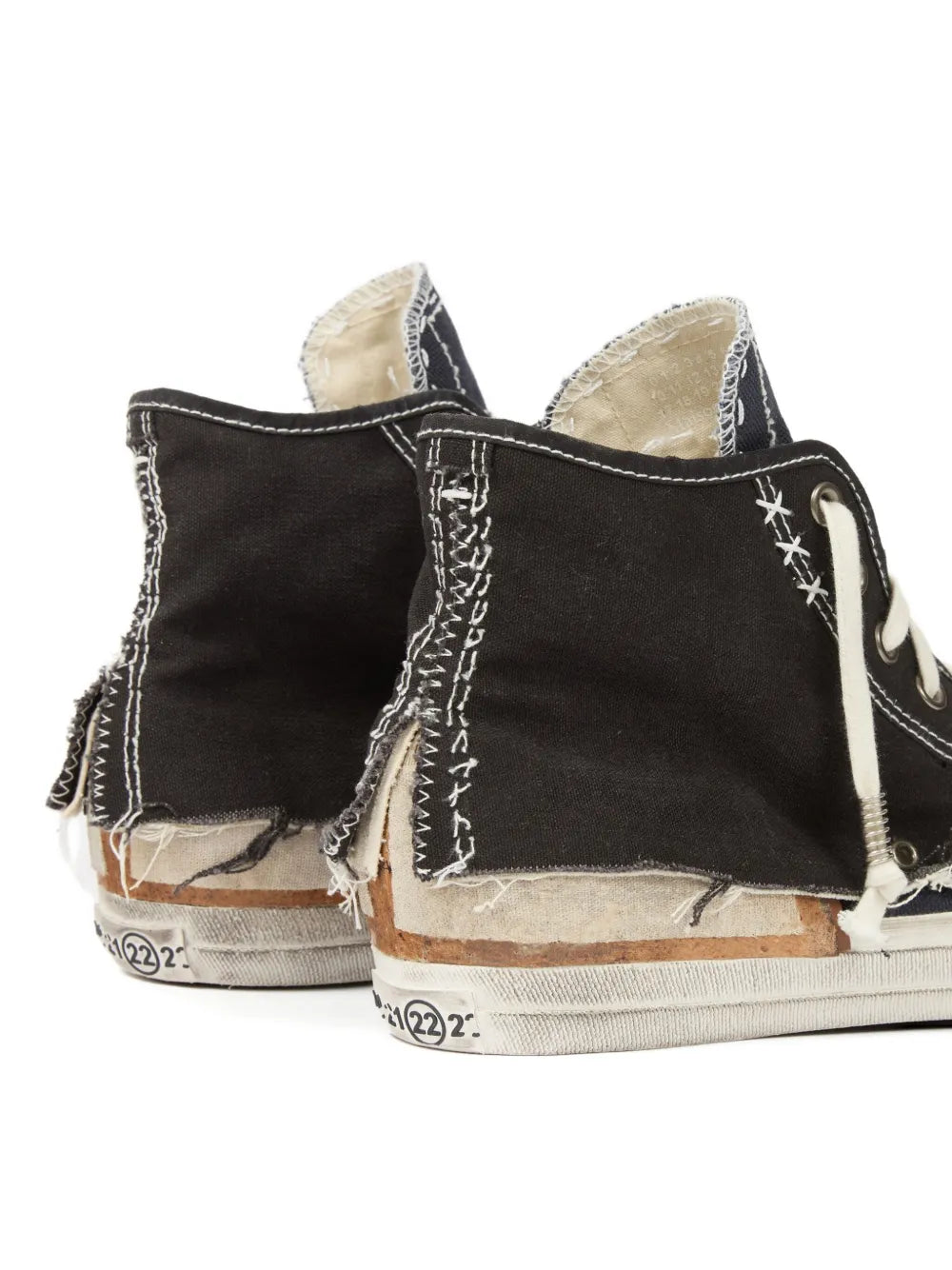 Maison Margiela Distressed High-Top Sneakers