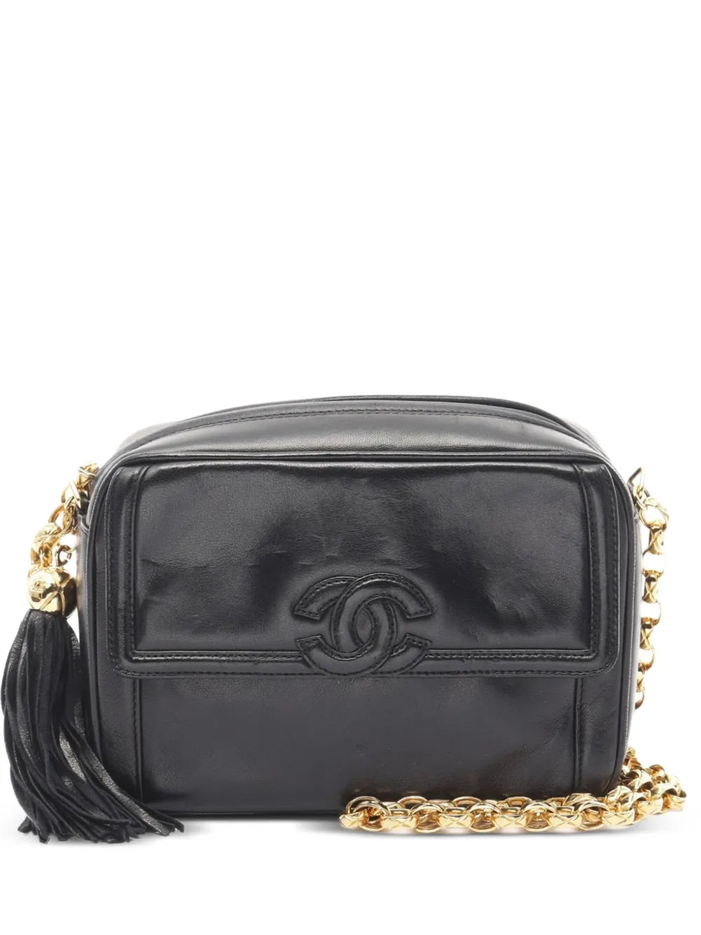 Pre-OwnedCHANEL Pre-Owned1991-1994 CC Stitch Tassel shoulder bag