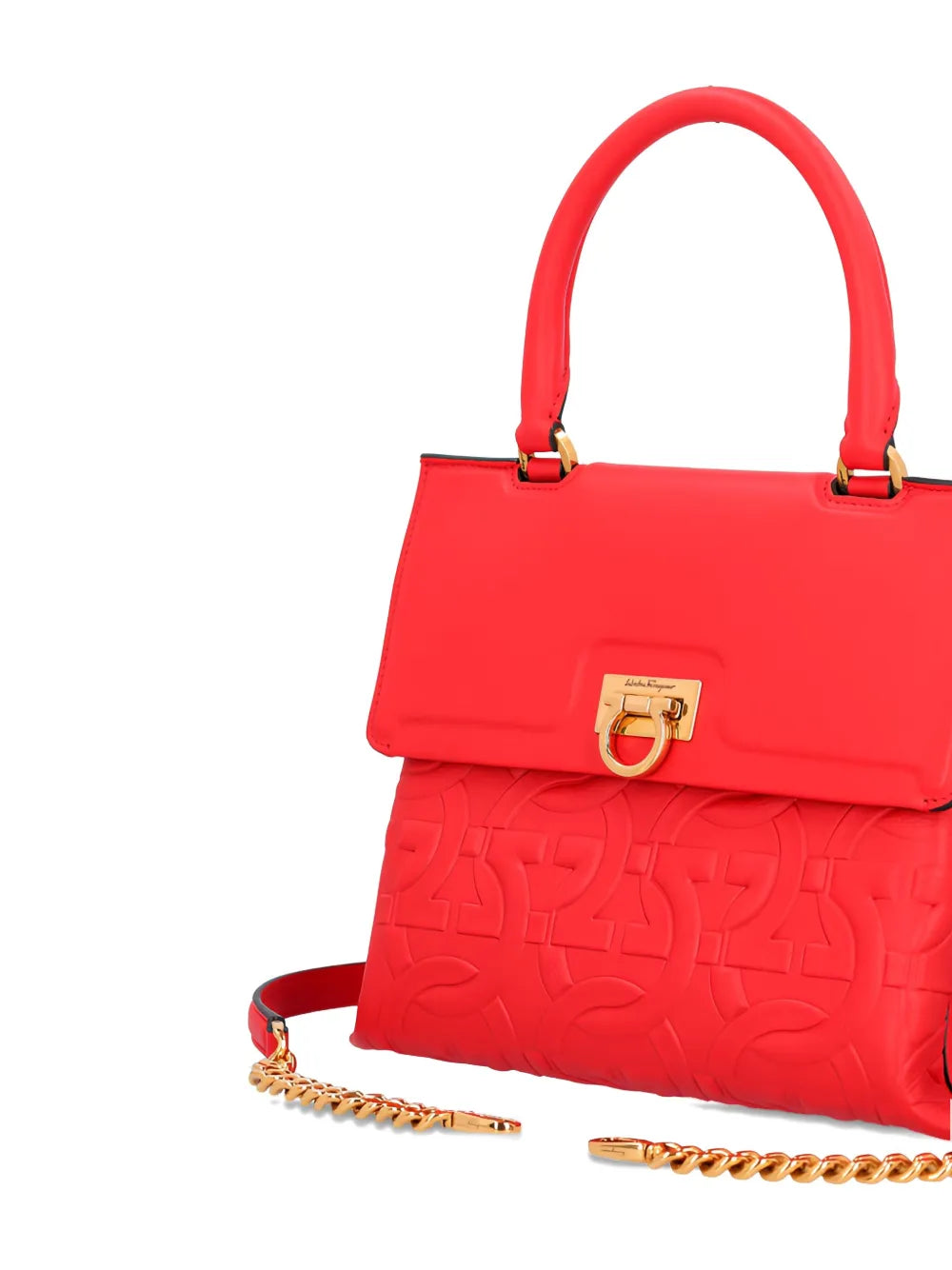 Ferragamoembossed-leather shoulder bag