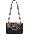 Michael Michael Korspanelled leopard-print shoulder bag