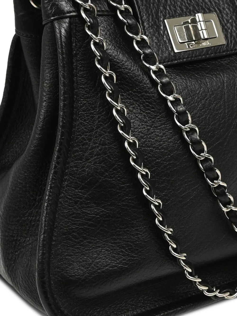 Pre-OwnedCHANEL Pre-Owned2003 grained-leather shoulder bag