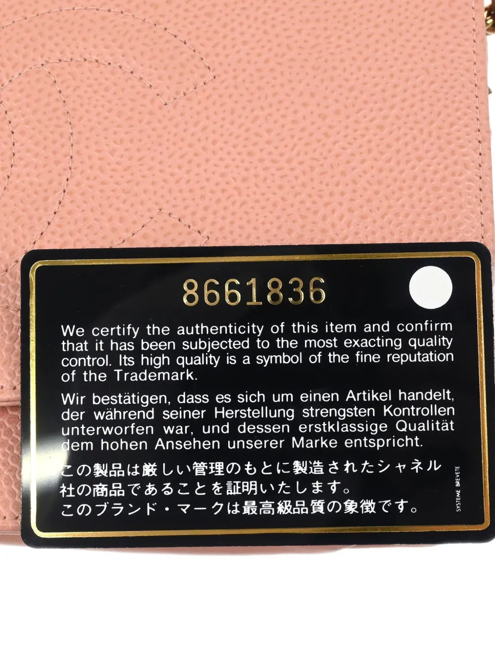 Pre-OwnedCHANEL Pre-Owned2003 caviar-leather shoulder bag