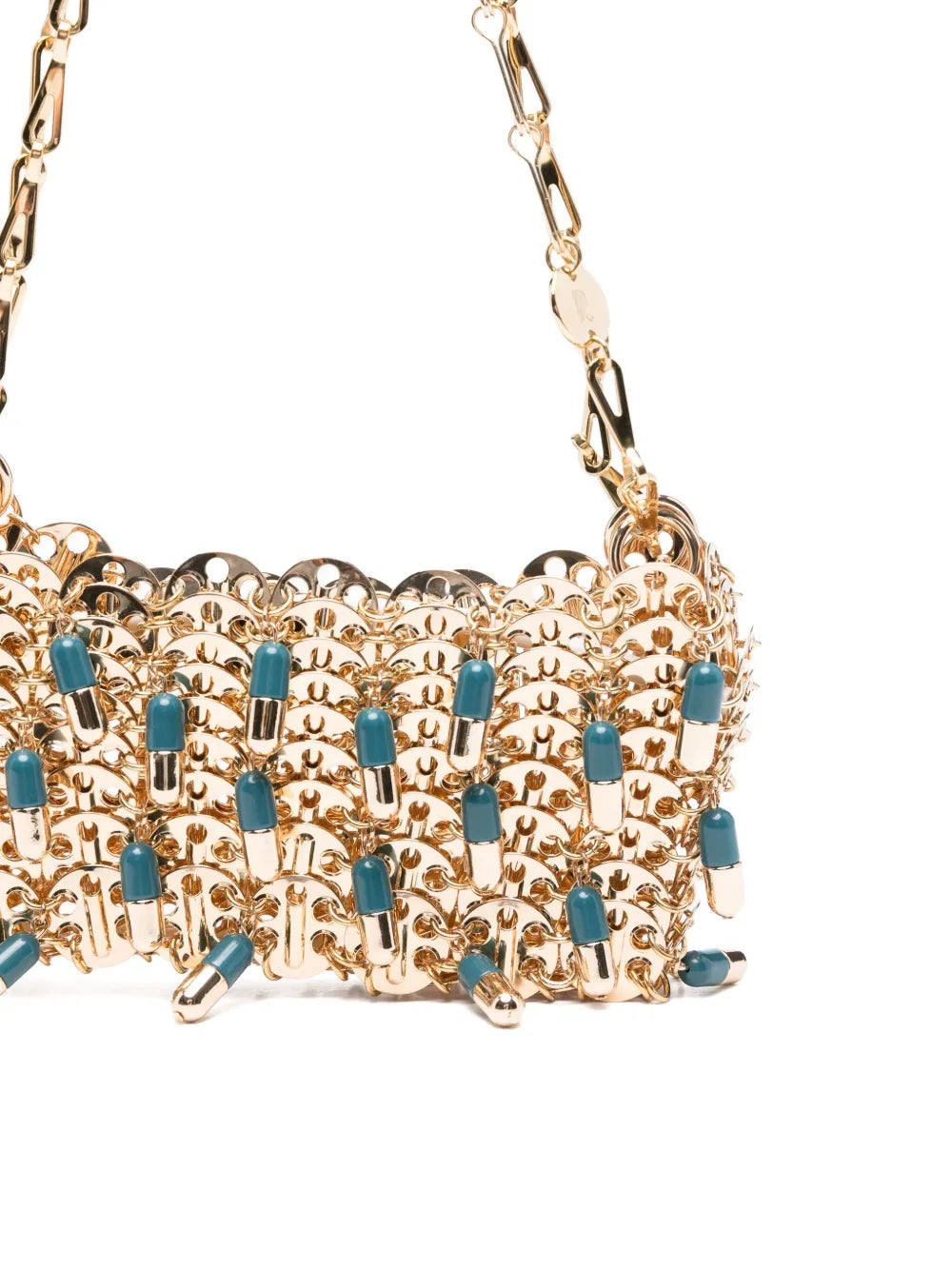 Rabannepill-charm chain shoulder bag