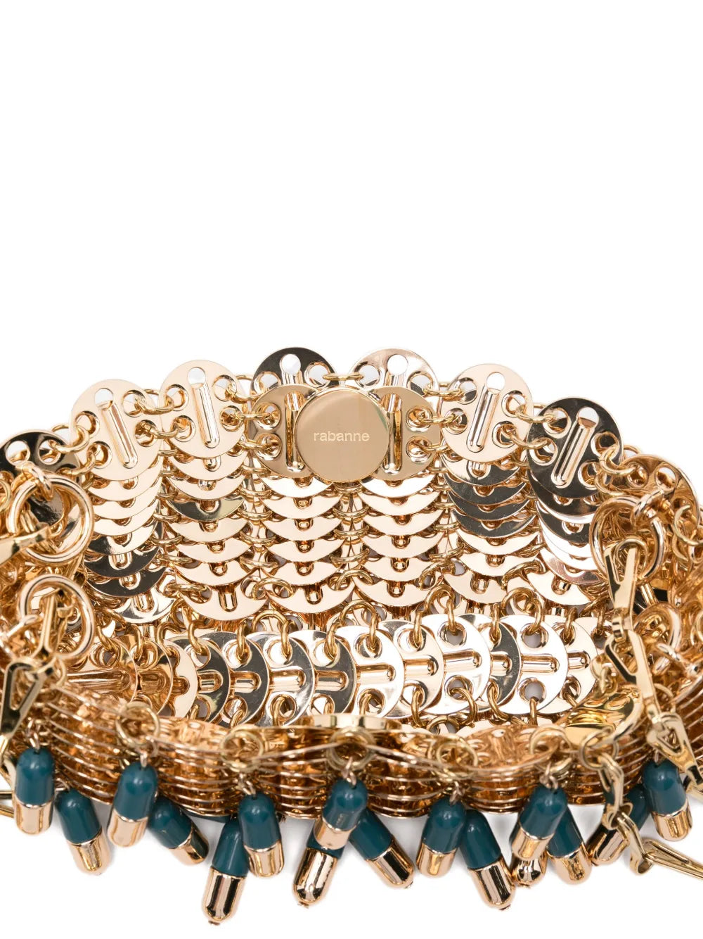Rabannepill-charm chain shoulder bag