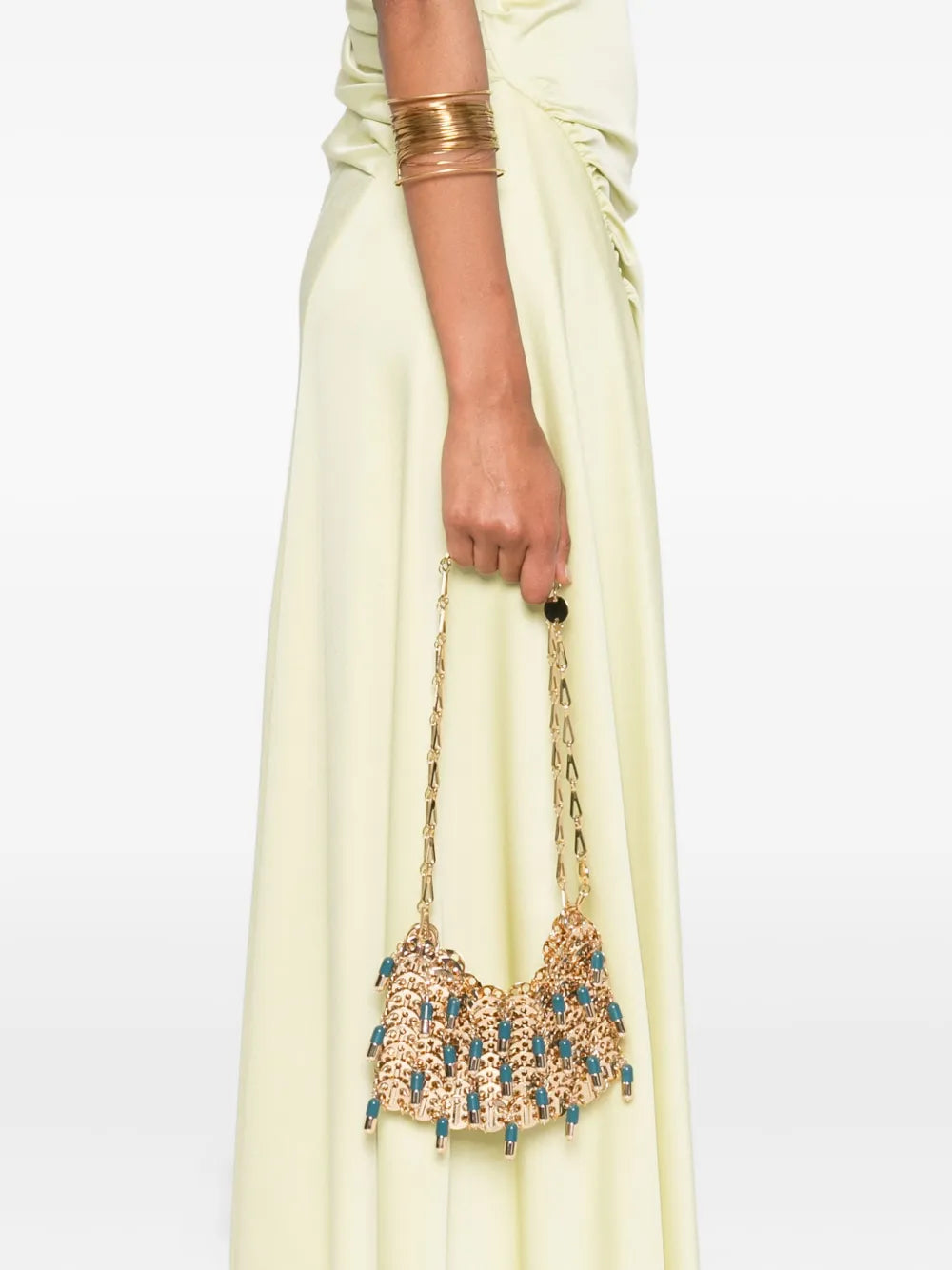 Rabannepill-charm chain shoulder bag