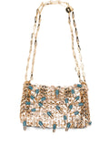 Rabannepill-charm chain shoulder bag