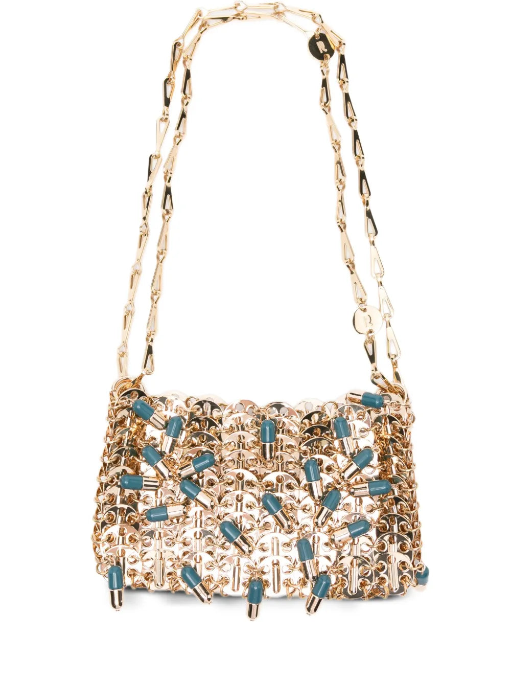 Rabannepill-charm chain shoulder bag