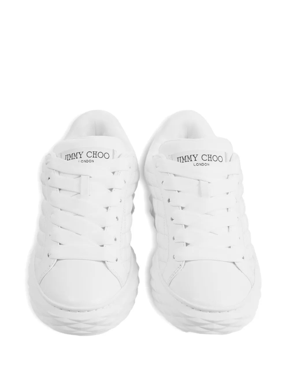 Jimmy Choo Quilted Lace-Up Sneakers