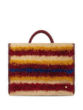 Rabannestriped woven tote bag