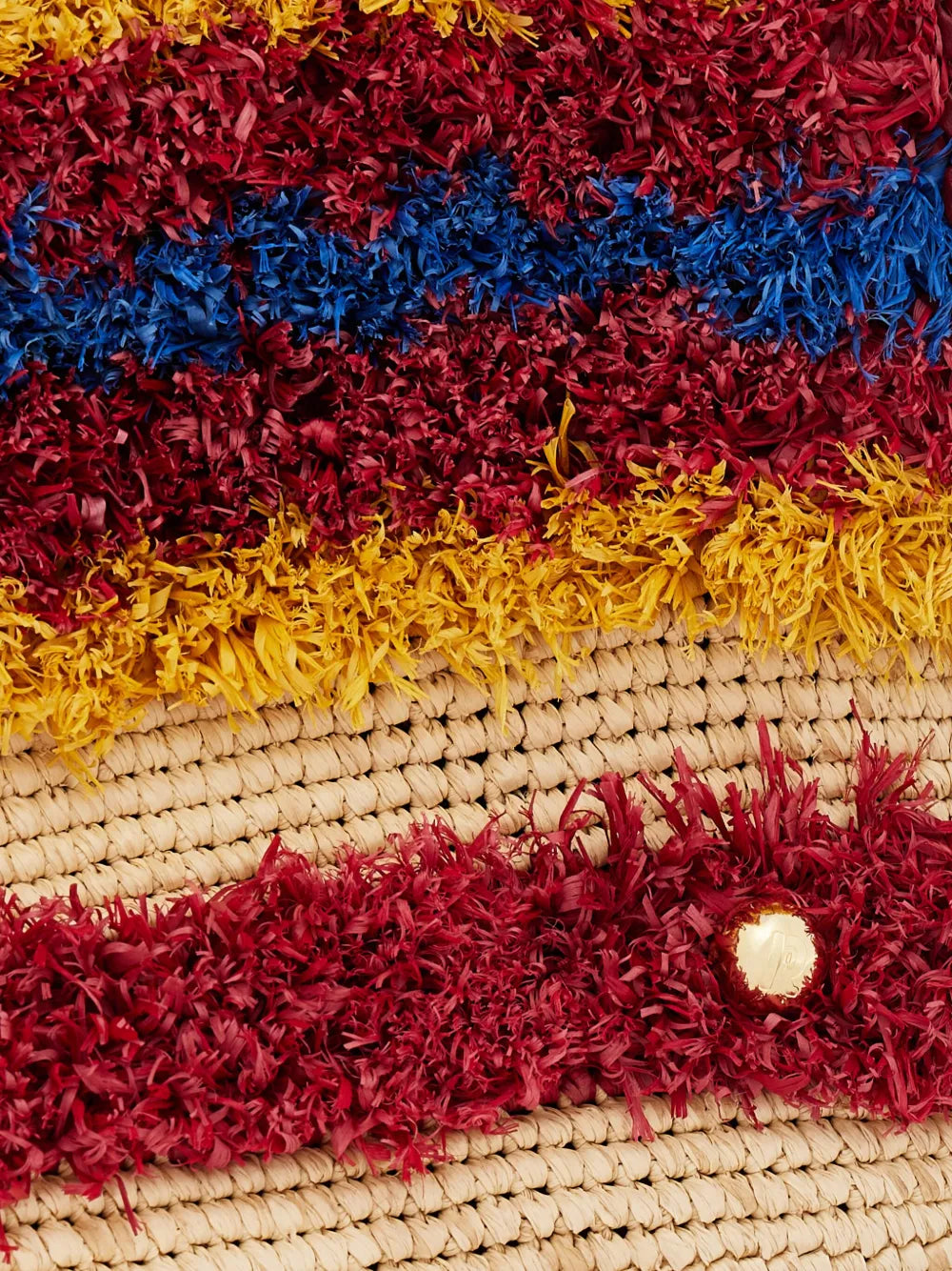 Rabannestriped woven tote bag