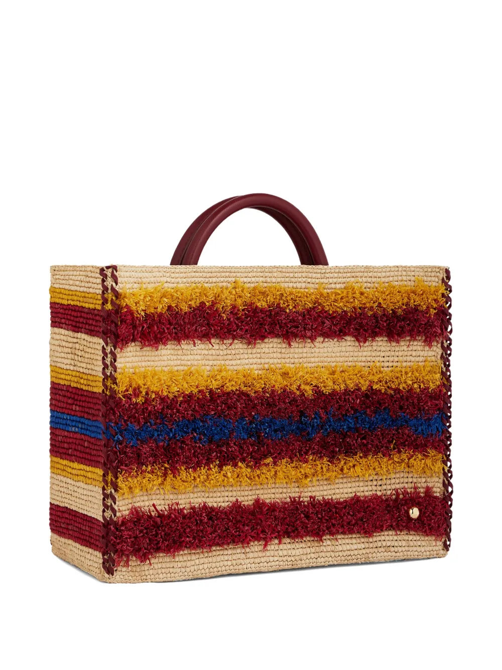 Rabannestriped woven tote bag