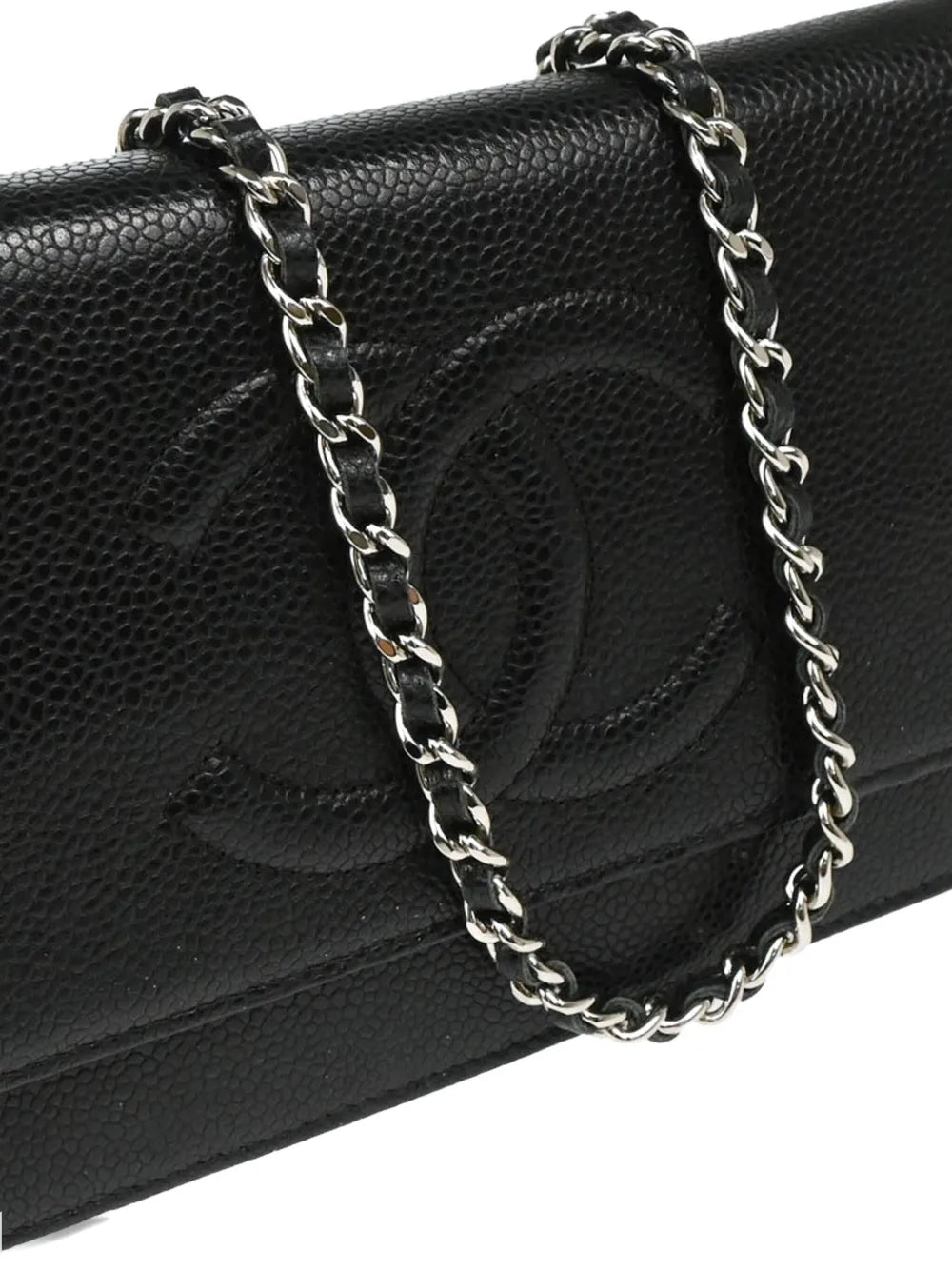 Pre-OwnedCHANEL Pre-Ownedlogo-engraved leather crossbody bag