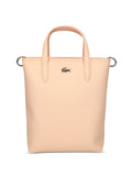 Lacostemini textured leather tote bag