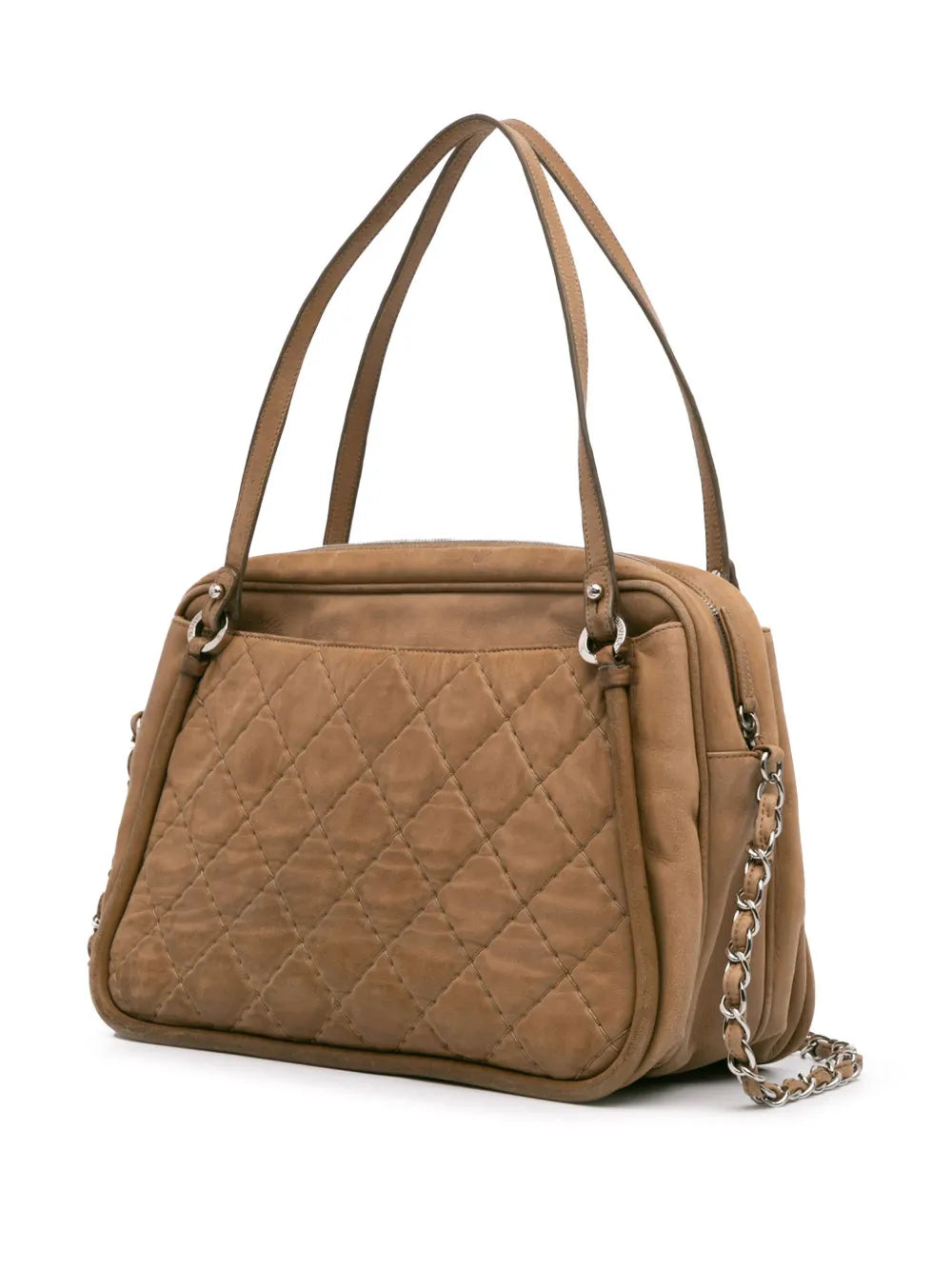 Pre-OwnedCHANEL Pre-Owned2012 Quilted Iridescent Calfskin Relax CC satchel
