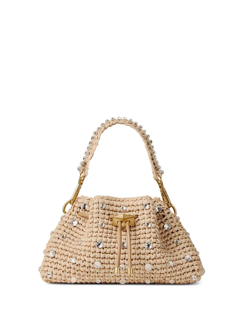Jimmy ChooCinch S raffia shoulder bag