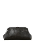 Jimmy ChooSkylar snake-printed leather clutch bag