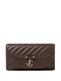 Jimmy ChooCurve quilted clutch bag