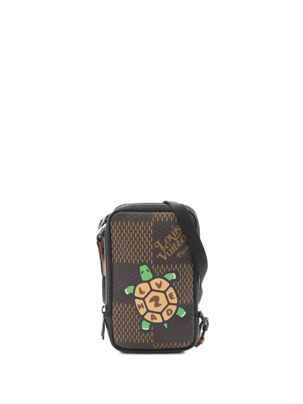 Pre-OwnedLouis Vuitton Pre-Ownedx Nigo 2021's Damier Ebe phone pouch