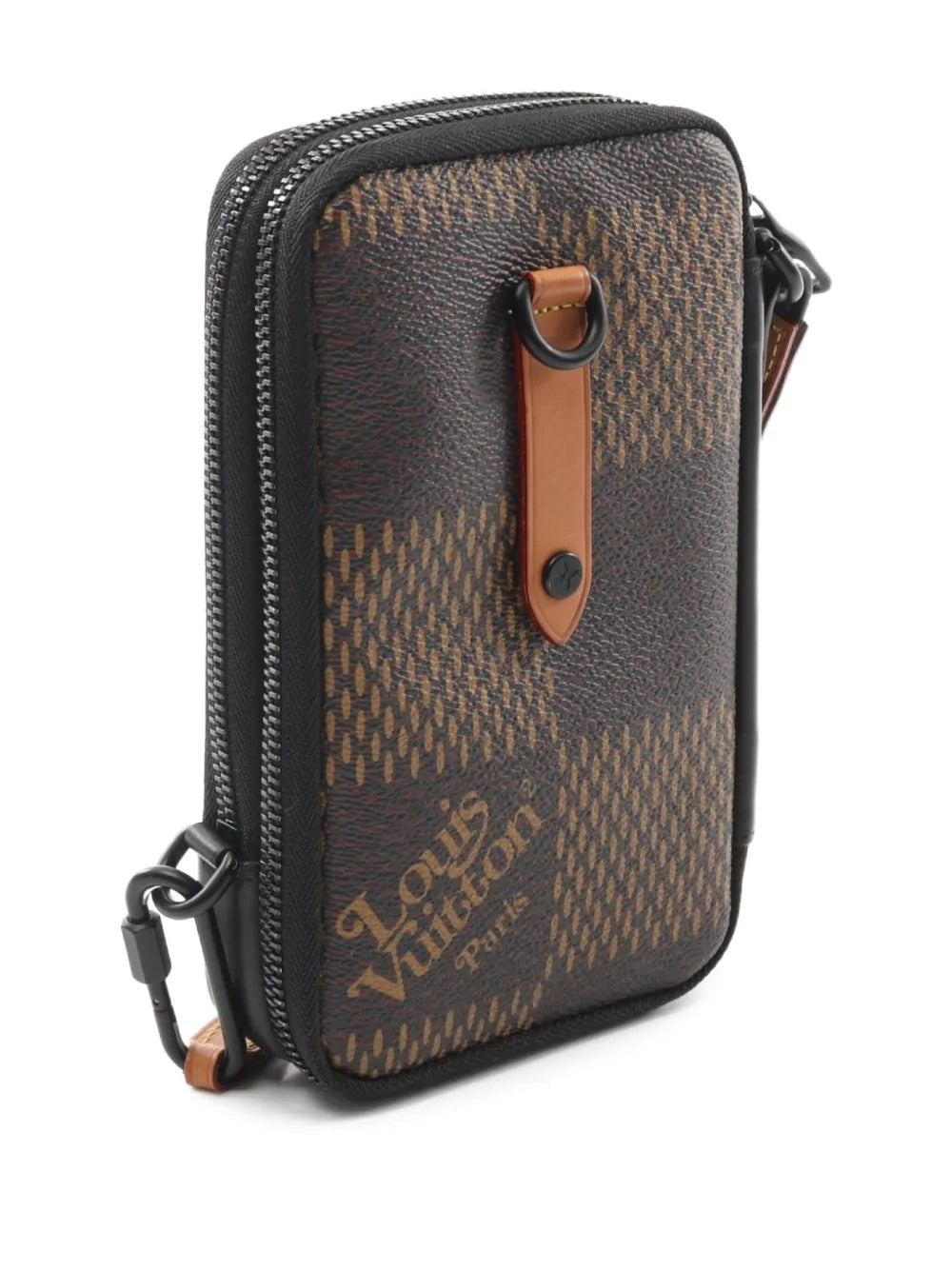 Pre-OwnedLouis Vuitton Pre-Ownedx Nigo 2021's Damier Ebe phone pouch