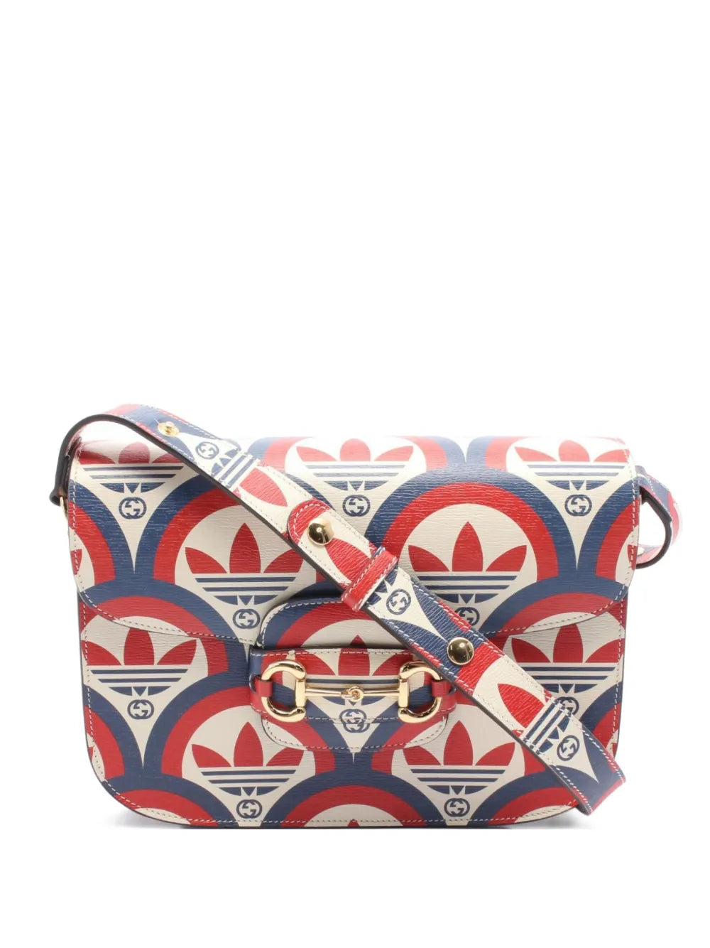 Pre-OwnedGucci Pre-Owned2010s x Adidas Horsebit 1955 shoulder bag