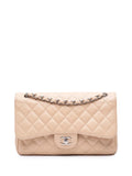 Pre-OwnedCHANEL Pre-Owned2012 Jumbo Classic Caviar Double Flap shoulder bag