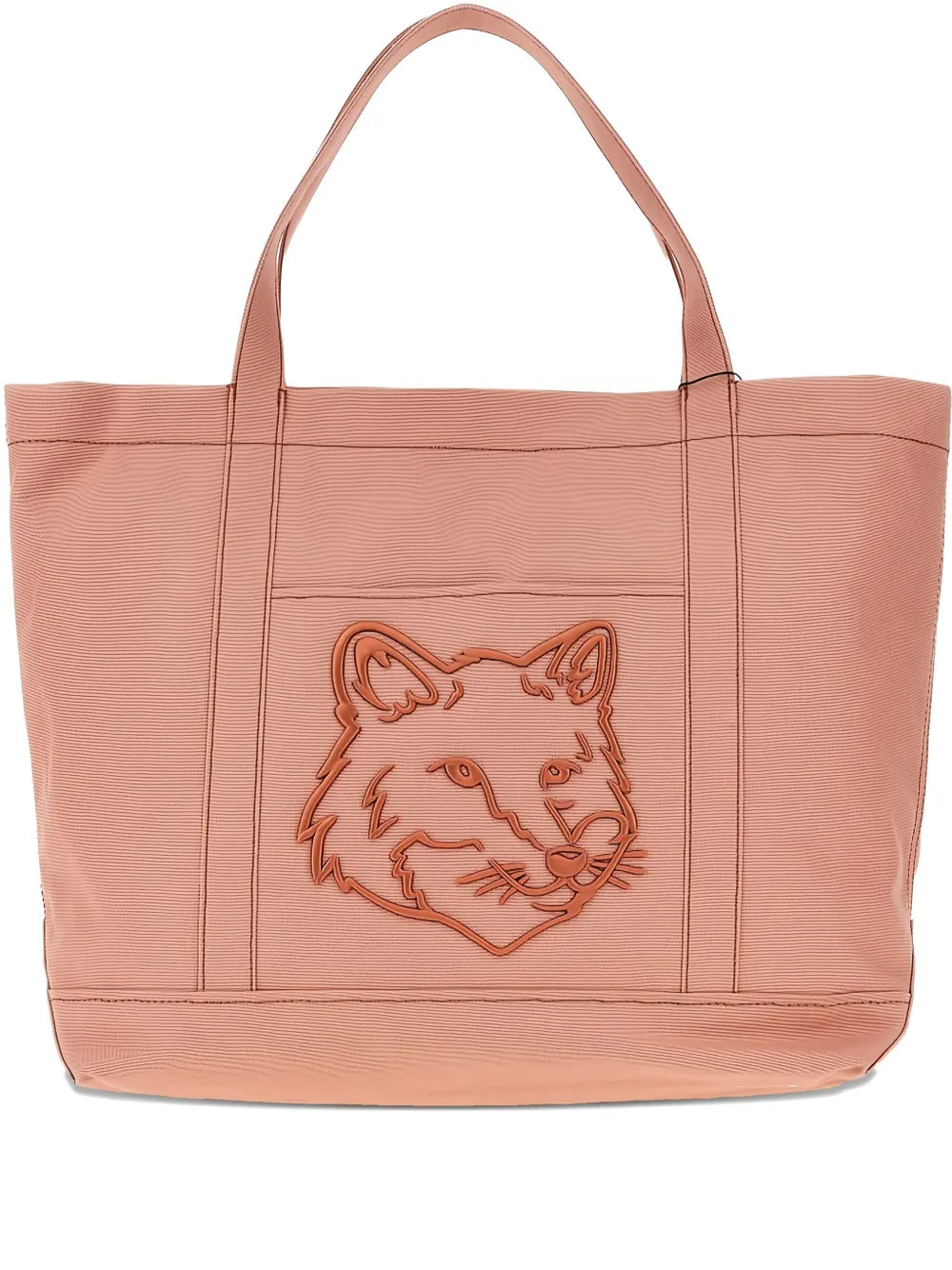 Maison Kitsun?arge Fox Head tote bag